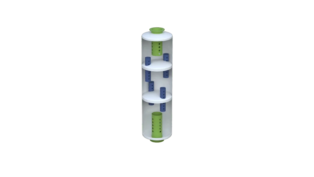 BEO Silencer interior view rendering.