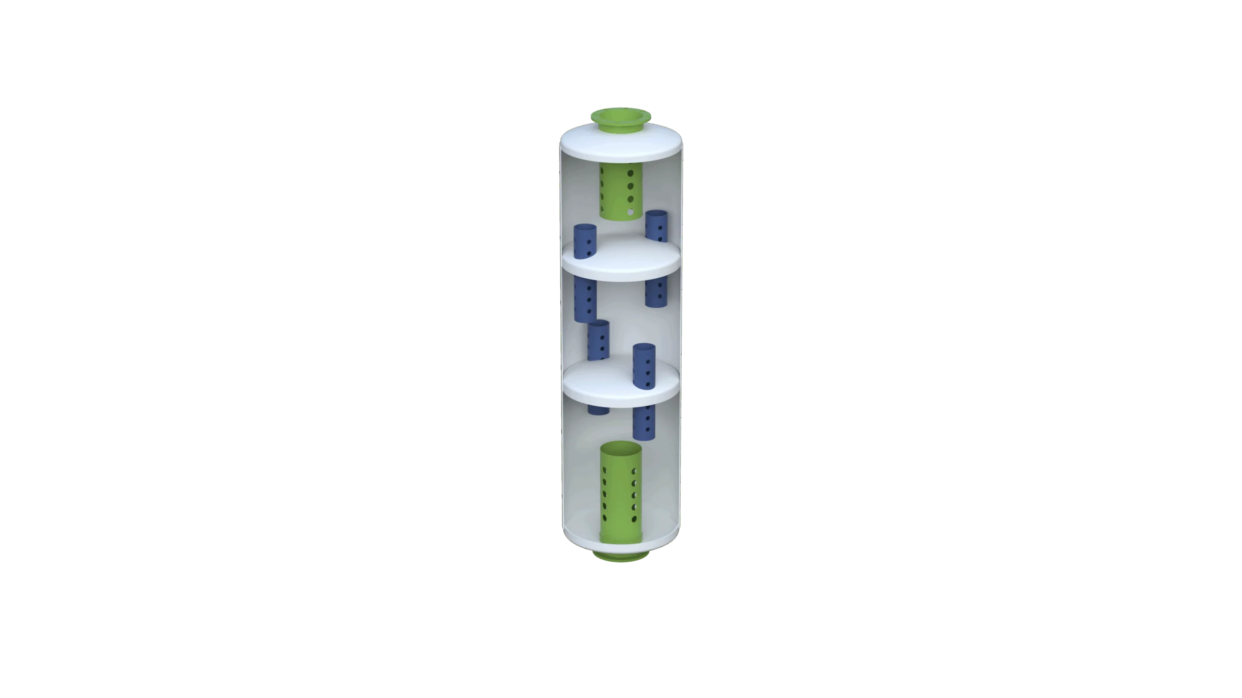 BEO Silencer interior view rendering.