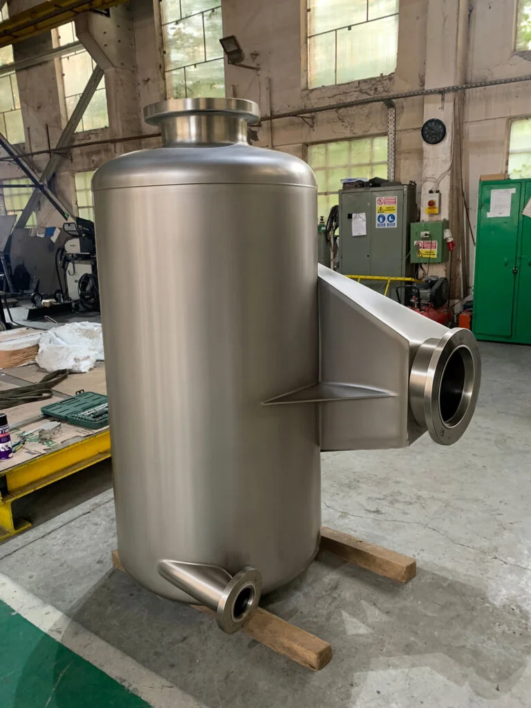 Burgess Manning's Water Separator Silencer on a manufacturing floor.