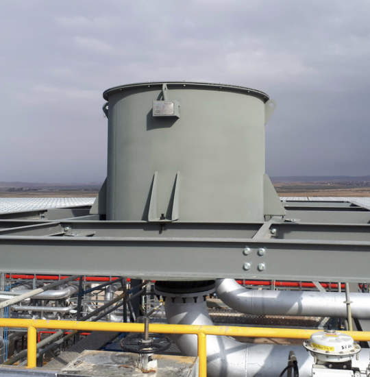 Custom Vent Silencer for a Solar Power Plant in the Middle East.